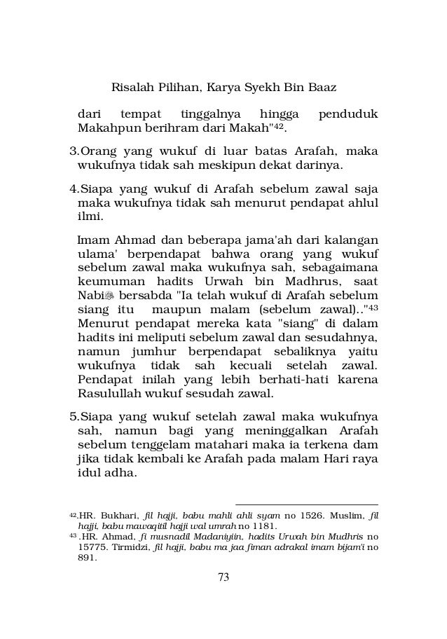 Risalah Pilihan Seputar Aqidah, Shalat, Zakat, Puasa, Haji 