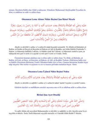 Risale-i Nur'da geçen salavatların derlendiği bir çalışma | PDF