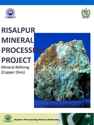 RISALPUR 
MINERAL 
PROCESSING 
PROJECT 
Mineral Refining 
(Copper Ores) 
1 
 
