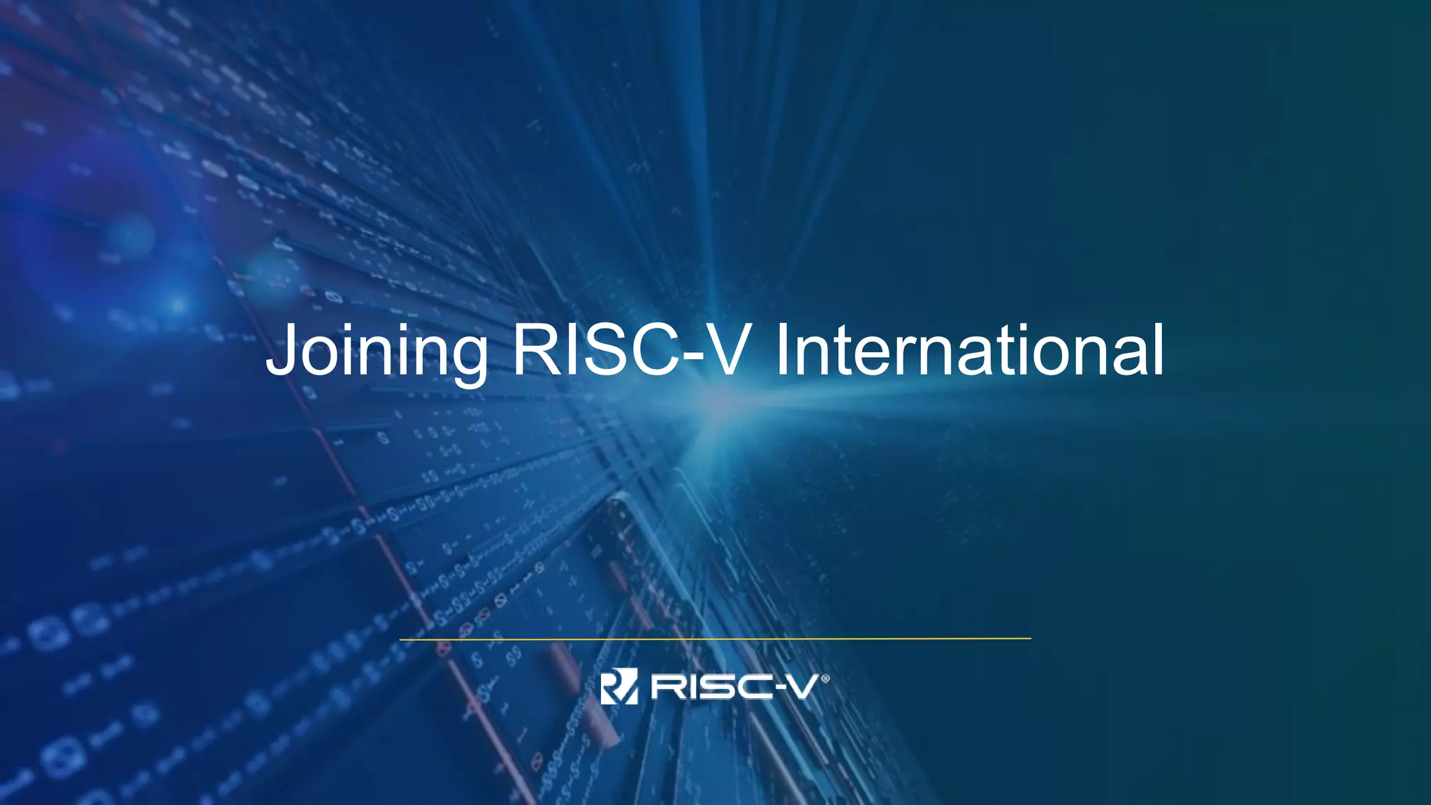 Joining RISC-V International
 