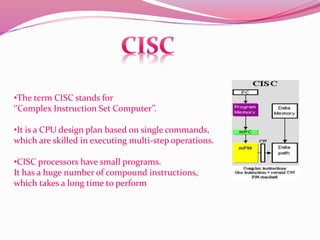 Risc and cisc | PPTX