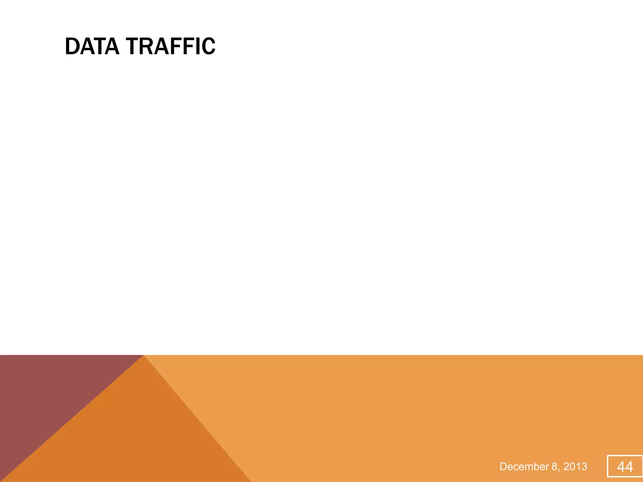 DATA TRAFFIC

December 8, 2013

44

 