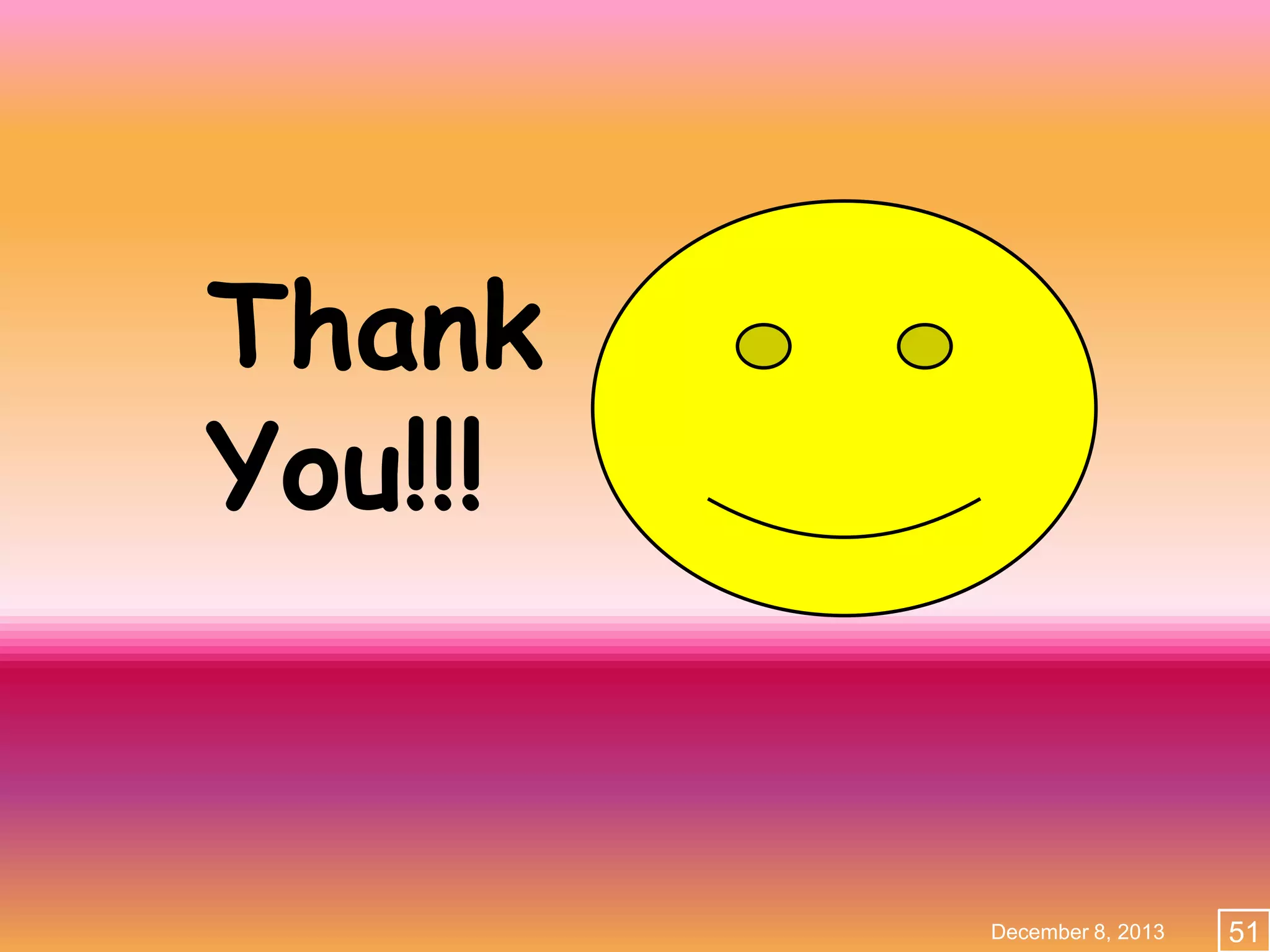 Thank
You!!!

December 8, 2013

51

 