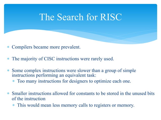 CISC & RISC Architecture | PPTX