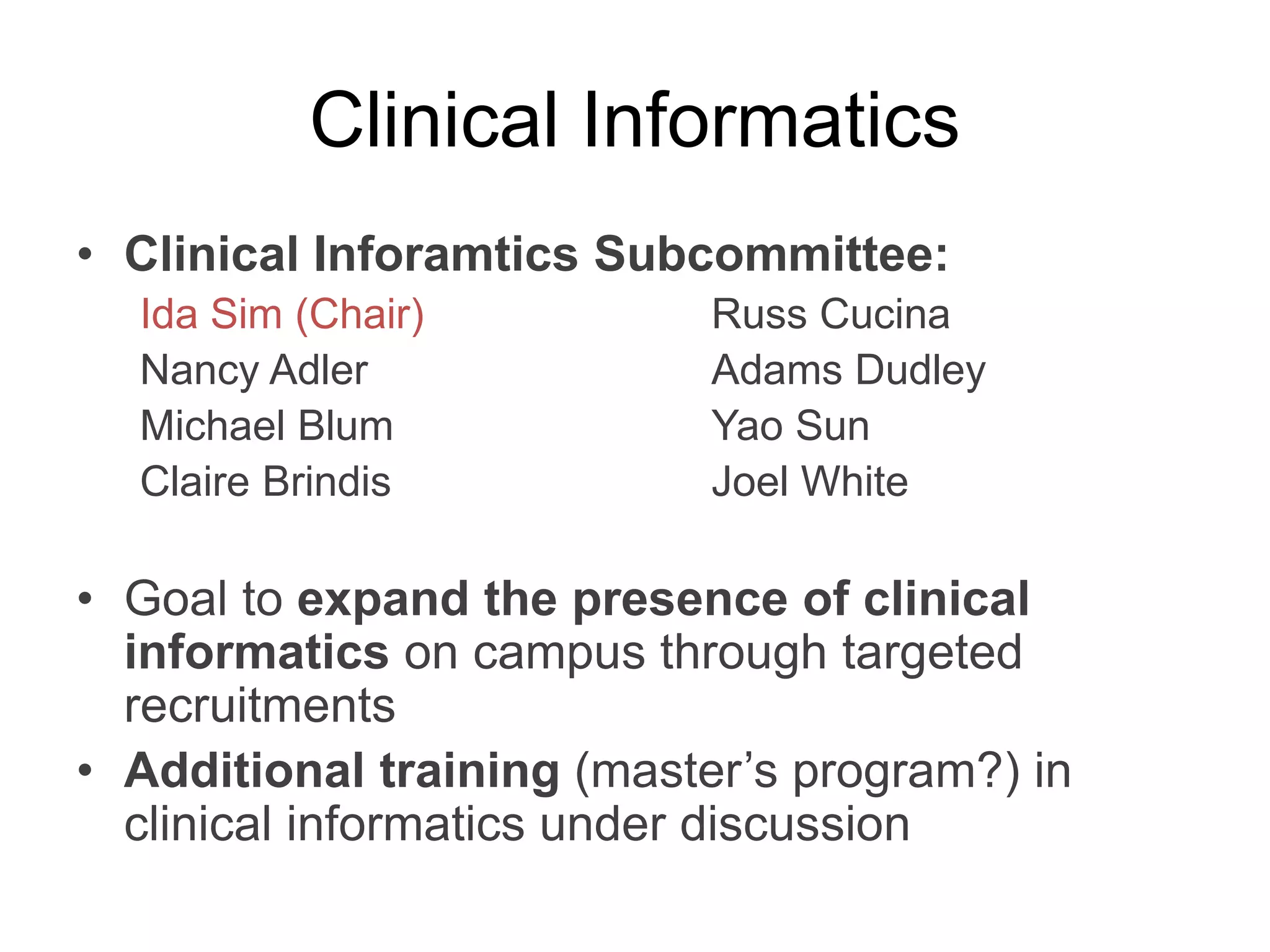 UCSF Informatics Day 2014 - Neil Risch,