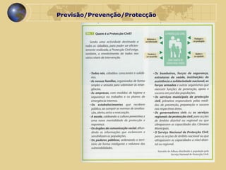 Previsão/Prevenção/Protecção 