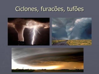 Ciclones, furacões, tufões 