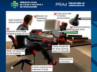 PROGRAMA GERAL
DE SAÚDE E SEGURANÇA
DO TRABALHADOR
PRÓ-REITORIA DE
ADMINISTRAÇÃOPRAd
 