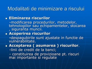Transfer Area Riscului Risc si reusita in afaceri | PPT