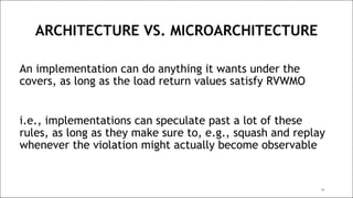 RISC-V Memory Consistency Model Tutorial | PDF
