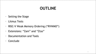 RISC-V Memory Consistency Model Tutorial | PDF
