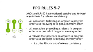 RISC-V Memory Consistency Model Tutorial | PDF
