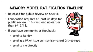 RISC-V Memory Consistency Model Tutorial | PDF