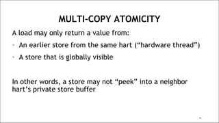 RISC-V Memory Consistency Model Tutorial | PDF