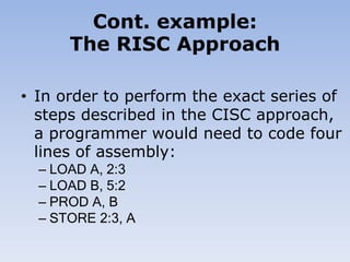 RISC Vs CISC Computer architecture and design | PPTX | Computing ...