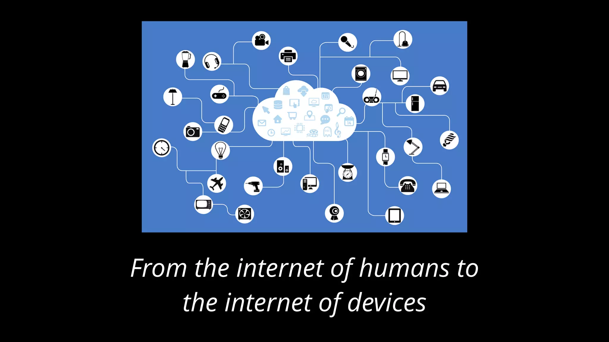 From the internet of humans to
the internet of devices
 