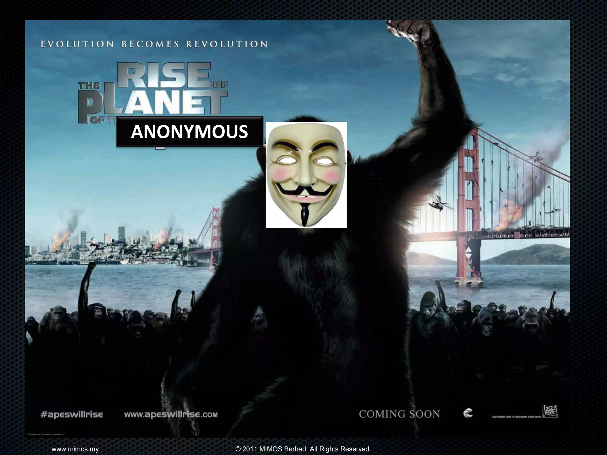 ANONYMOUS




www.mimos.my           © 2011 MIMOS Berhad. All Rights Reserved.
 