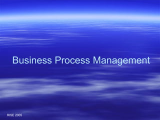 Business Process Management 