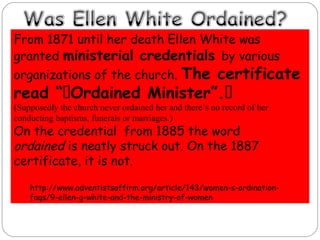 The Rise and Fall of Women Leaders in Christianity & Adventism Slide 41