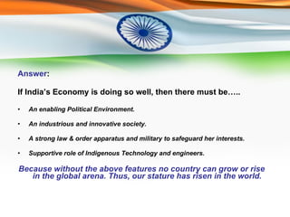 Rise of India in the Global Arena | PPS