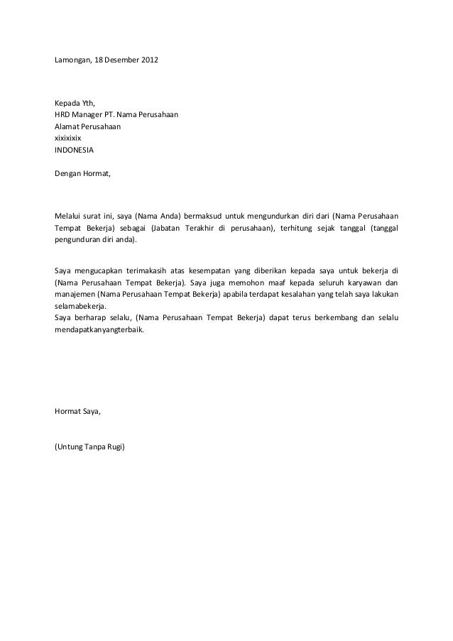 Contoh Surat Risent Yang Baik Dan Benar Delinewstv