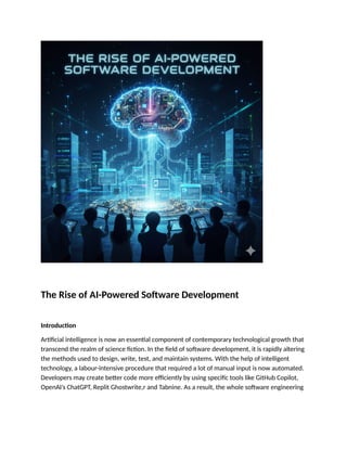 The Rise of AI-Powered Software Development | DOCX