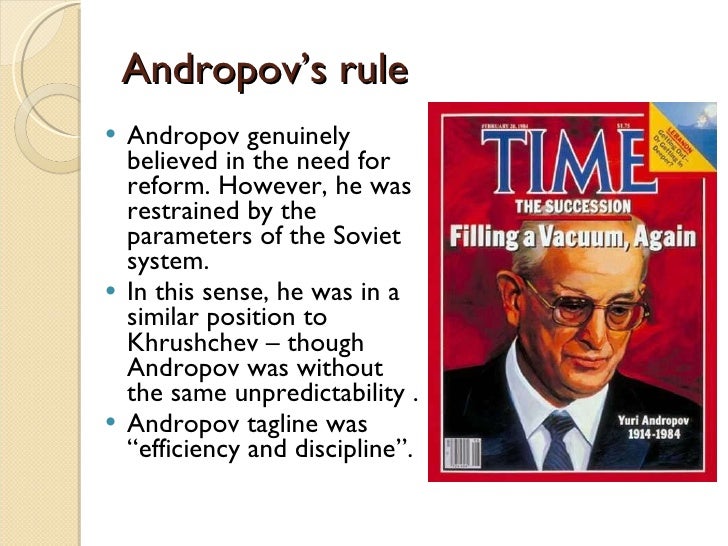 Rise of andropov
