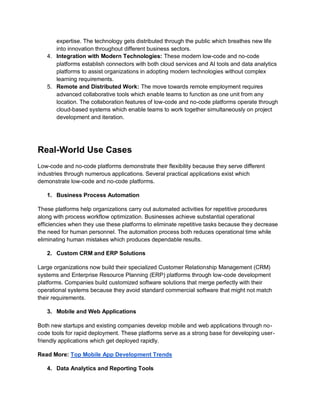 The Rise of Low-Code & No-Code Platforms in 2025 | PDF