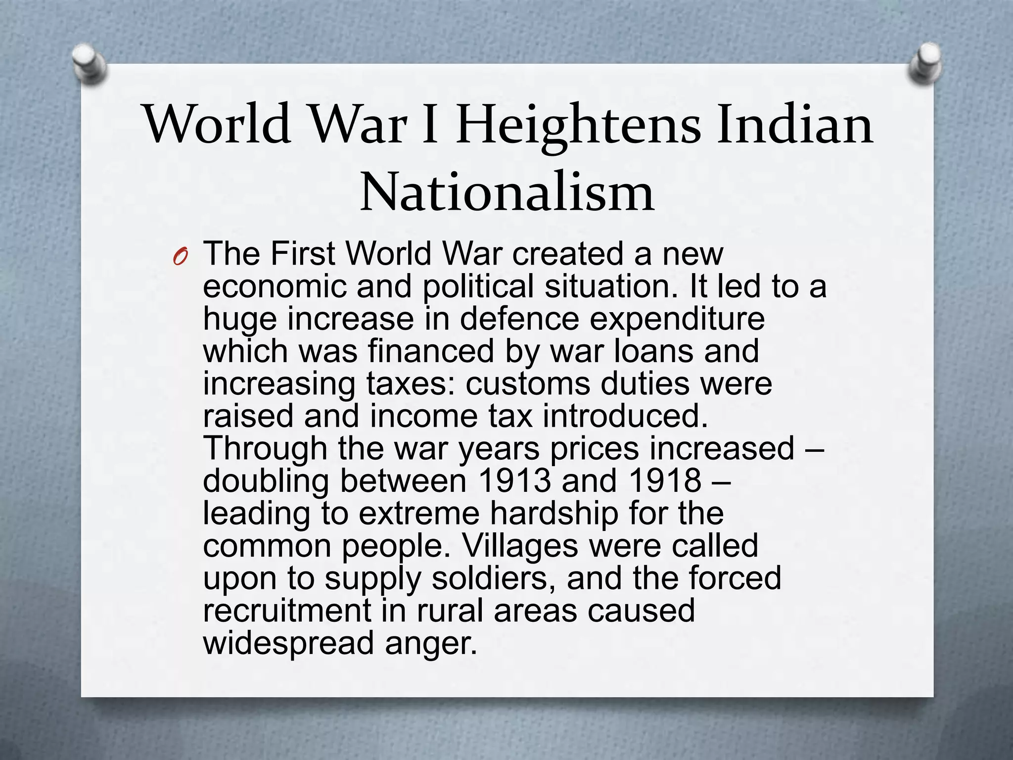 Rise of Nationalism in India | PPTX