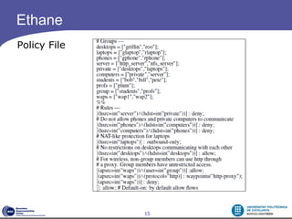 Ethane
Policy File




              15
 