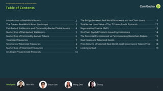 RWA Report 2024: Rise of Real-World Assets in Crypto | CoinGecko | PDF