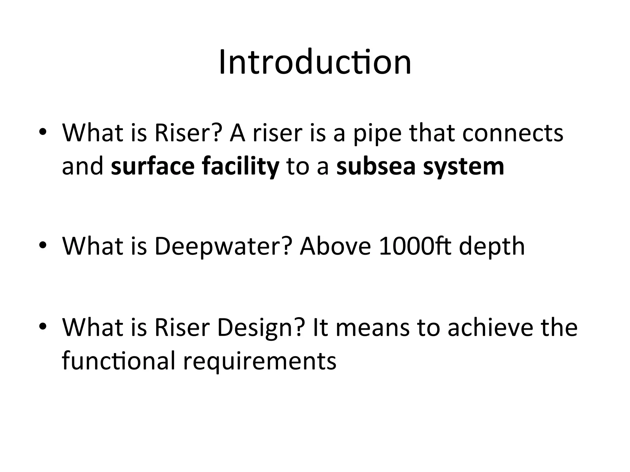 Riser Design Overview | PDF