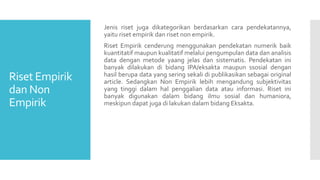 Jenis Riset Riset dan Inovasi (Inovasi teknologi).pptx