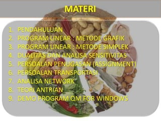 Riset operasi 1 | PPTX
