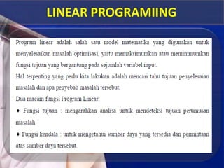 Riset operasi 1 | PPTX
