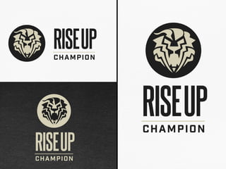 Rise Up Champion Logo Concepts | PPT