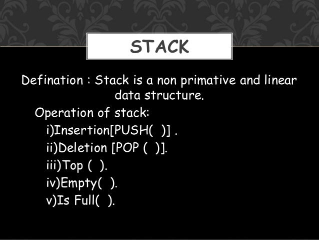 Stacks