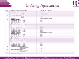 Ordering Information
 