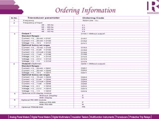 Ordering Information
 