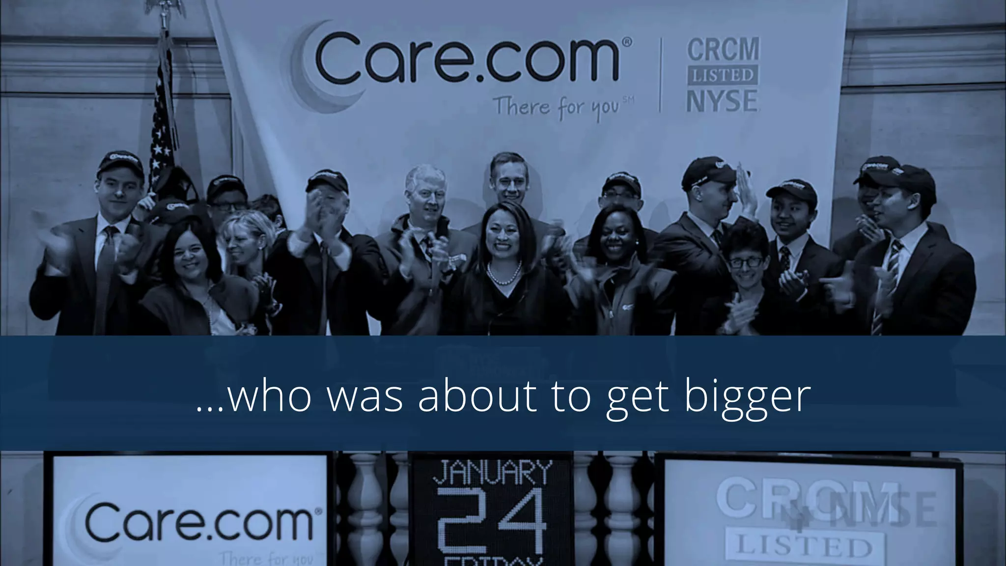 …who was about to get bigger
 