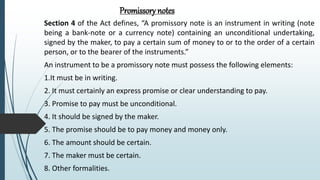 Various types of Negotiable Instruments | PPTX
