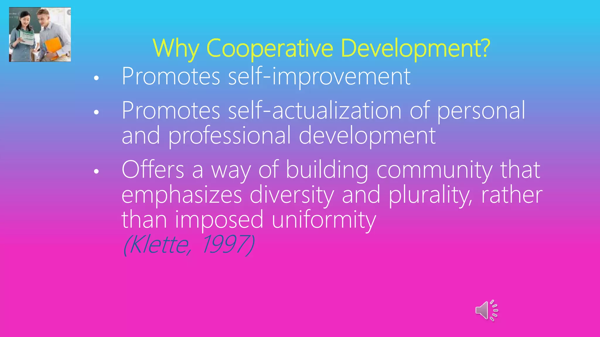 Cooperative Development: A way forward for teachers' development | PPT