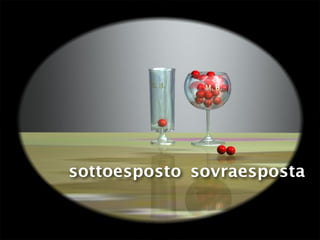 sottoesposto sovraesposta
 