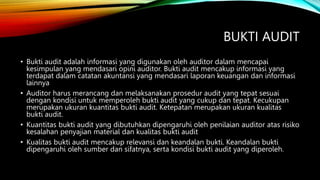 Risiko audit, bukti audit dan materialitas.pptx | Free Download