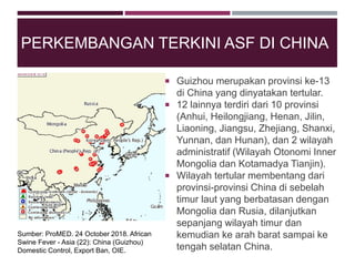 Risiko Masuknya AFS ke Indonesia - Direktorat Kesehatan Hewan, Solo, 31 ...