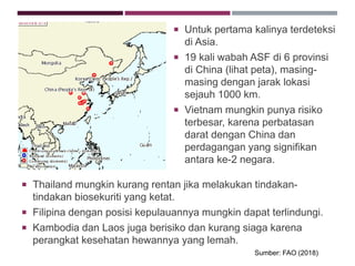 Risiko Masuk dan Menyebarnya ASF- Asosiasi Epidemiologi Veteriner (AEVI ...