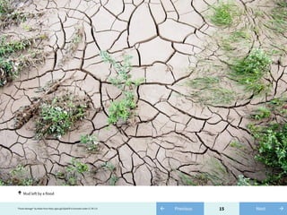 15← Previous"Flood damage" by Aidan from http://goo.gl/GQa4ZR is licensed under CC BY 2.0 →Next
Mud left by a flood↑
 