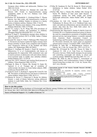 Rising Incidence of Overweight and Obesity among Children and ...