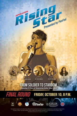 Final Round Friday, October 10, 8 p.m. 

