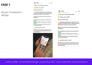 Anthony Bella - Social Media Manager, Copywriting, SEO - Caso studio Risìu, seconda edizione
FASE 1
Ads per l'installazion...